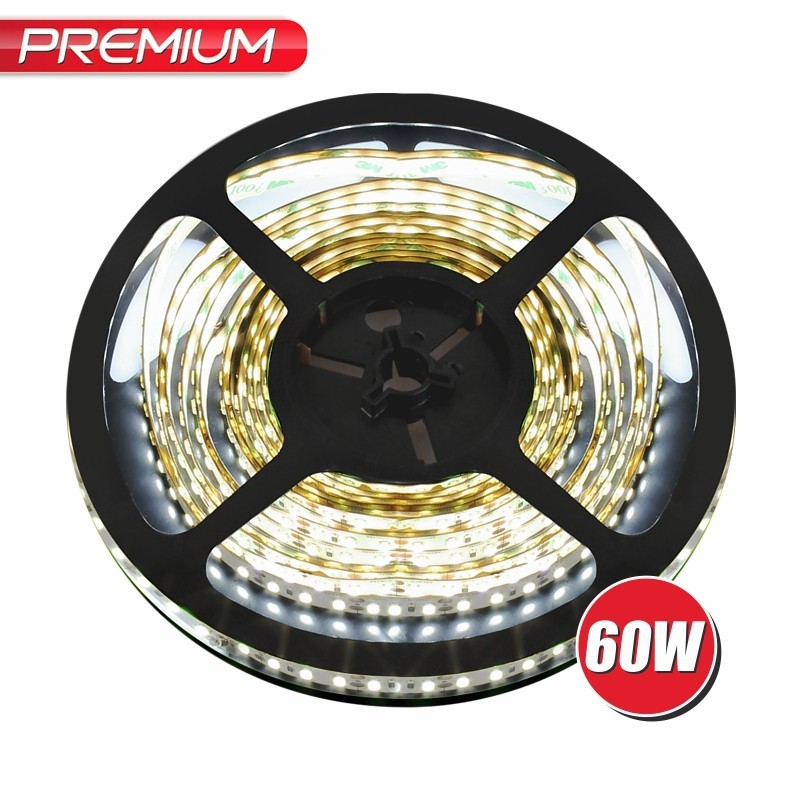 Banda LED 2835 12V DC 60W/5ml IP20 Lumina calda