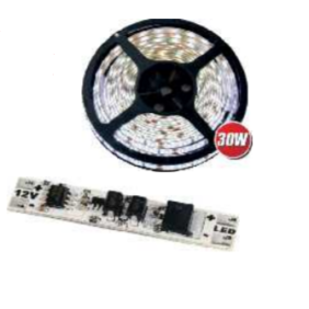 Set cu Banda LED 2835, 150 LED (60 LED/1m) 30W, IP20 + Comutator, 60W, IP20, Lumina Rece