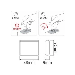 Comutator ON/OFF cu actionare prin atingere si dimmer