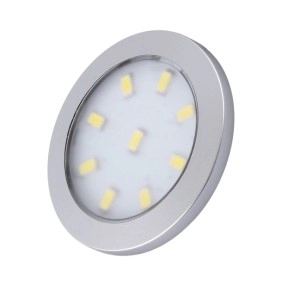 Spot Metalic Orbit XL LED rotund, 3W, 12V, Finisaj Aluminiu