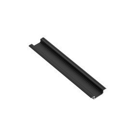 Profil din aluminiu cu difuzor opac pentru Banda LED Glax, 2m, negru mat