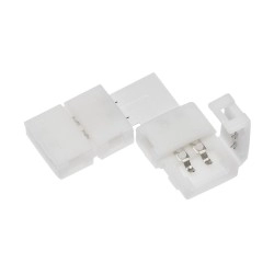 Micro conector XC11 in forma de "L" pentru legaturile dintre 2 benzi led cu latimea de 8 mm