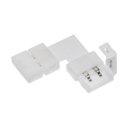 Micro conector XC11 in forma de "L" pentru legaturile dintre 2 benzi led cu latimea de 10 mm