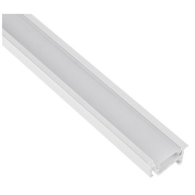 Profil Zenoline din Aluminiu pentru Banda LED montaj aplicat Alb