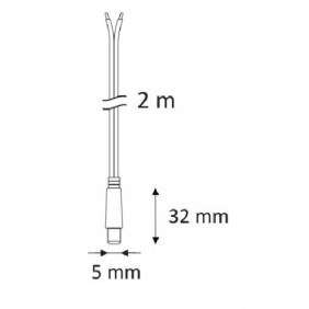 Cablu de extensie de 2 m lungime si mufa Jack