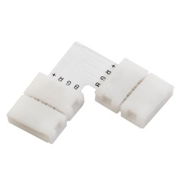 Micro conector XC11 in forma de "L" pentru legaturile dintre 2 benzi led RGB