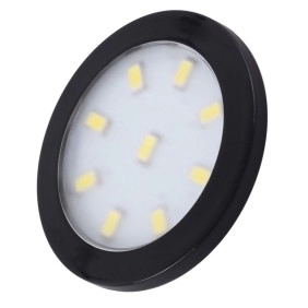 Spot Metalic Orbit XL LED rotund 3W, 12V, Finisaj Negru