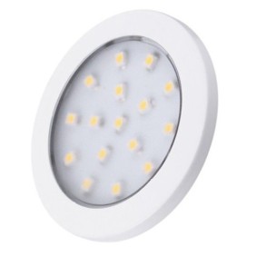 Spot Metalic Orbit cu 16 LED-uri, Finisaj Alb