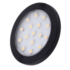 Spot Metalic Orbit cu 16 LED-uri, Finisaj Negru