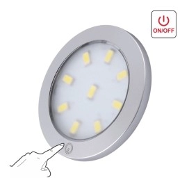 Spot Metalic Orbit XL Master cu 9 LED-uri, cu rol de comutator, Lumina Calda